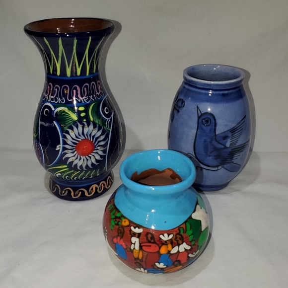 Lot of 3 Made in Mexico Bud Vases - Picture 6 of 6